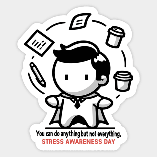 Superhero Stress Buster Sticker